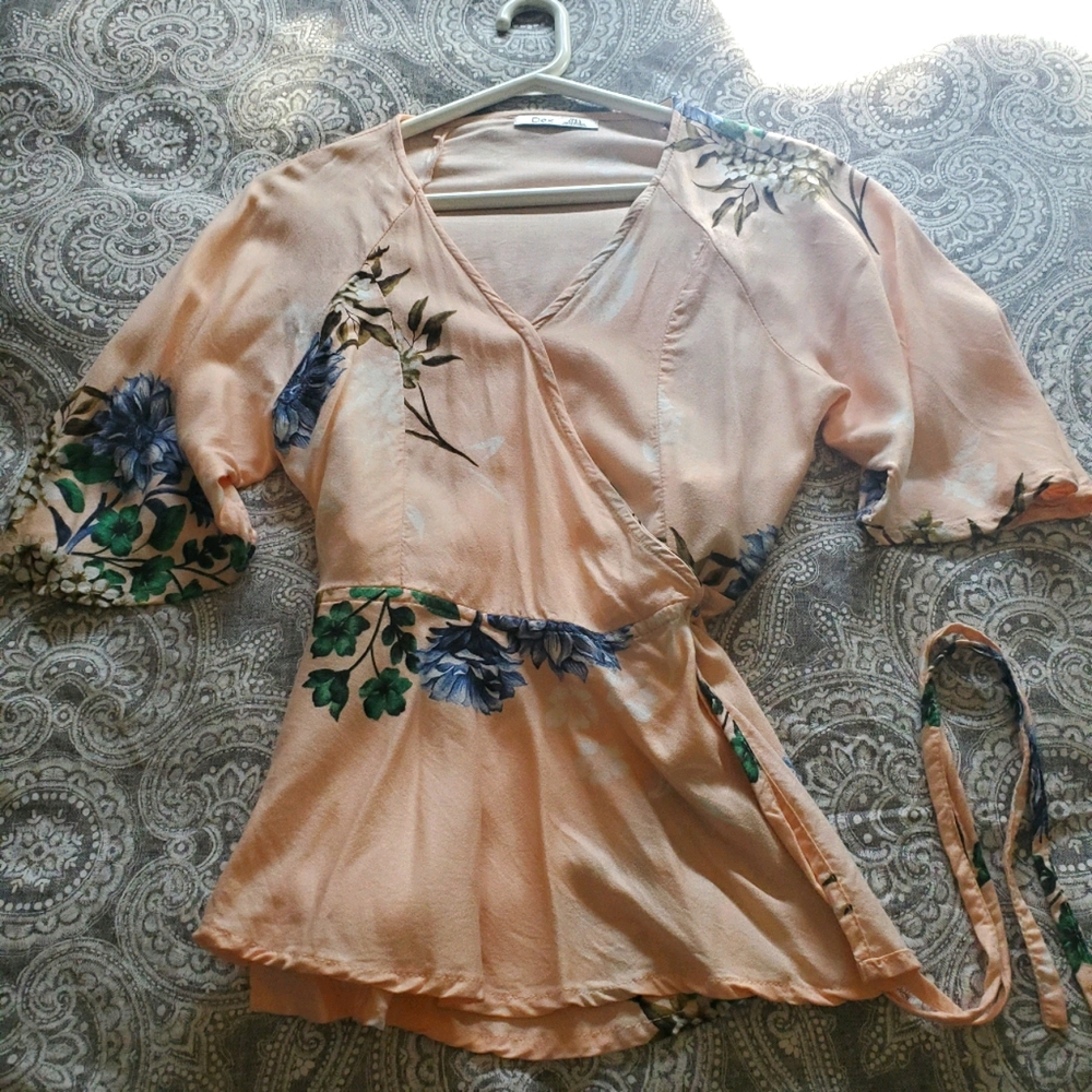 Cross over blouse